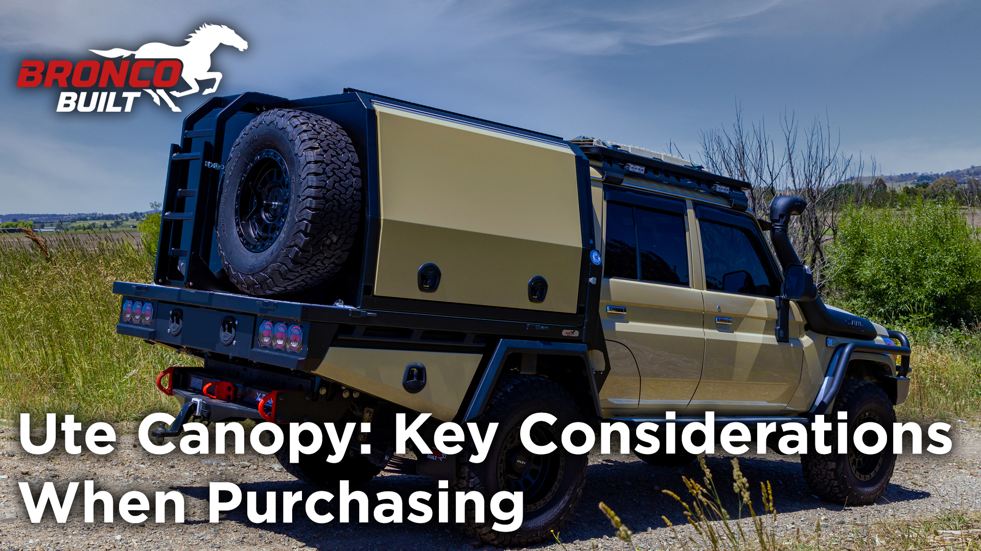 Ute Canopy: Key Considerations When Purchasing