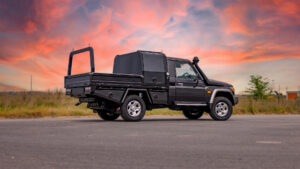 Single Cab 79 Series LandCruiser - Bronco Built V5 Steel Tray and Canopy
