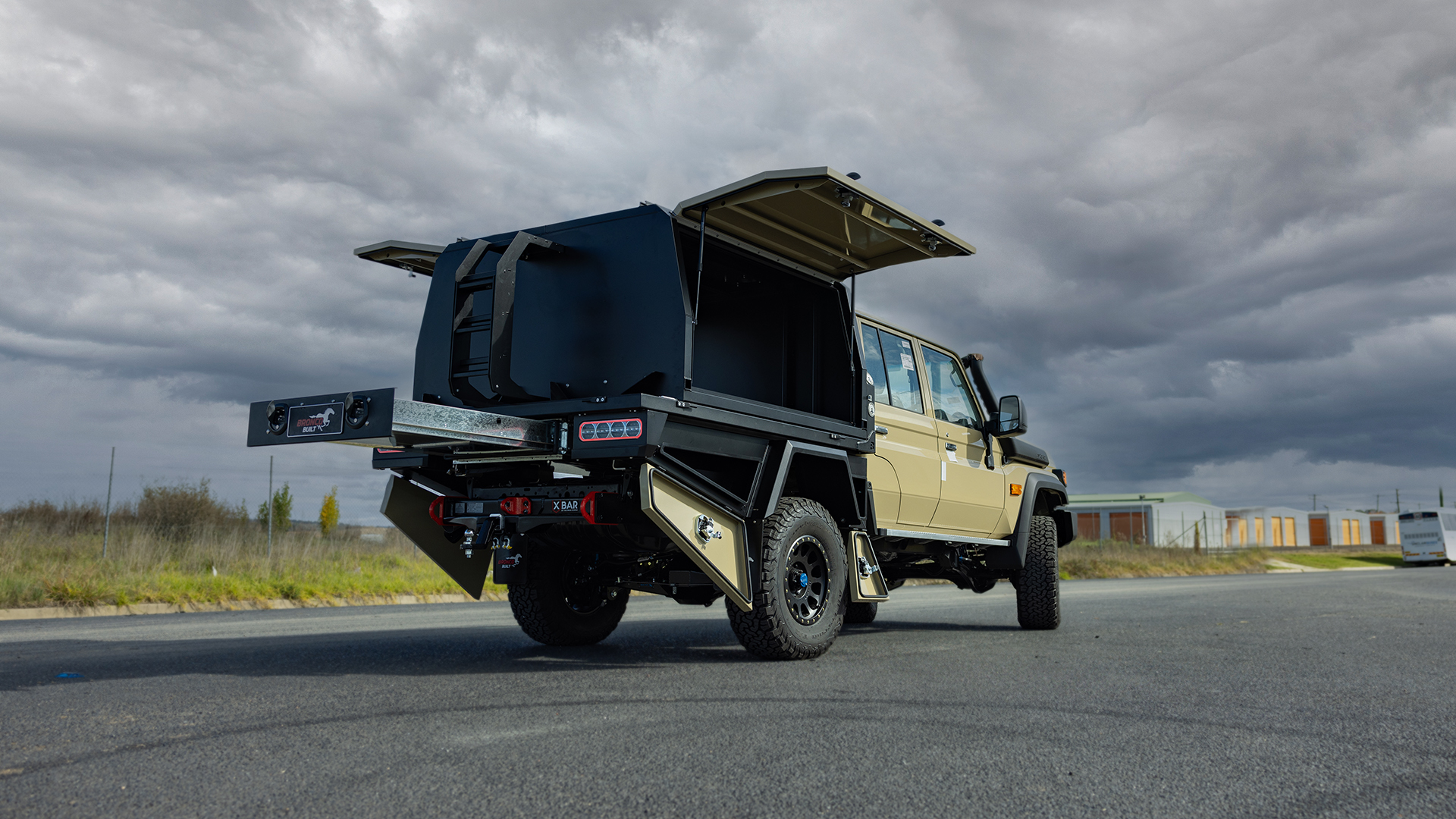 Landcruiser 1720mm Alloy Canopy - Bronco Built